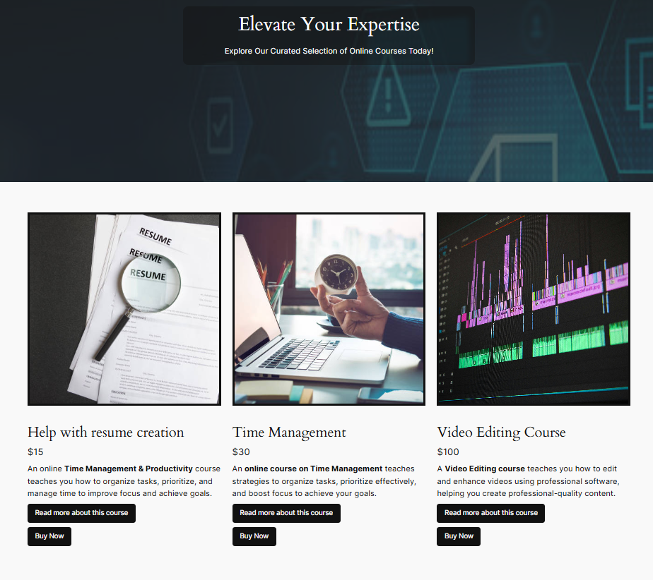 Checkout page thumbnail